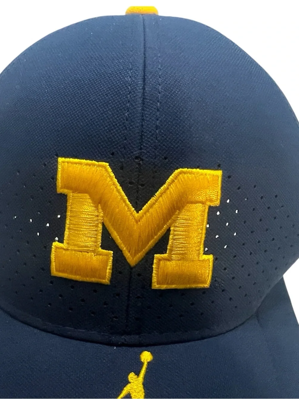 Nike Air Jordan Michigan Wolverine On Field Hat/Cap Size S/M Navy Blue Unisex